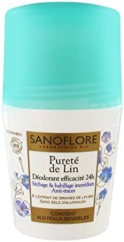 Sanoflore24H Cotton Freshness Deodorant Roll-on Organic 50ml