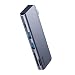 Produktbild QKa USB-C-Hub-Adapter, 5-in-1-USB-Typ-C-Adapter mit 2 USB 3.0-Anschlüssen, SD- / Micro-Kartenleser, USB-C-Ladeanschluss, C-Adapter, kompatibel mit MacBook Pro und mehr