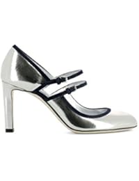 Jimmy Choo Mujer MICHA85ILSSILVERNAVY Plata Cuero Zapatos Altos