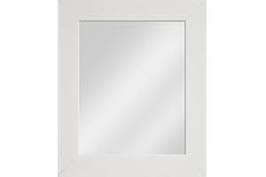 Frame Company Watson Range Framed Mirror, White, 24x20-Inches