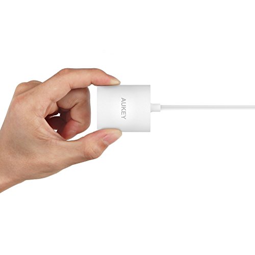 AUKEY USB C Adapter auf Gigabite Ethernet Aluminium RJ45 10/100/1000 bit Ethernet Konverter für Type C Geräte inklusive MacBook Pro 2016, Google ChromeBook Pixel, usw. - 2