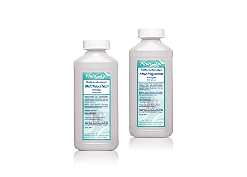 2 x 250ml/0,5 Liter Fluid-Tec Milchschaumreiniger/Milchsystemreiniger/Milchschaumdsenreiniger fr Milchaufschumssysteme/Cappuccinatore an allen Kaffeevollautomaten Saeco, DeLonghi, Miele, Jura, made in Germany 2 x 250ml/0,5 Liter Fluid-Tec Milchschaumreiniger/Milchsystemreiniger/Milchschaumdsenreiniger fr Milchaufschumssysteme/Cappuccinatore an allen Kaffeevollautomaten Saeco, DeLonghi, Miele, Jura, made in Germany