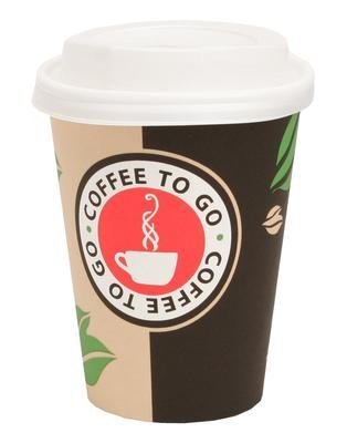 200 Pappbecher Coffee to go 0,3 L Becher mit Deckel