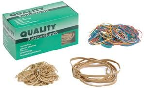 Quality Rubber Bands Assorted Sizes Ref 270665 [Box 100g]