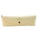 Teenxful PU Leather Cosmetic Makeup Brush Holder Bag Pen Pencil Case Coin Purse, White