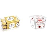 Ferrero Rocher 16'lı 200 gr + Ferrero Raffaello &Ccedil;ikolata 15'li 150gr