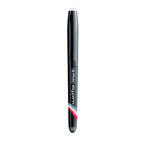 Herlitz 50002887 Radierbarer Tintenroller, my pen inklusive 2 Minen, schwarz - 2