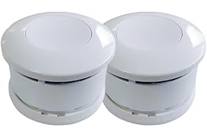 Lifebox Serenity 5 Détecteurs de fumée: 2 Alimentés par Pile, Haute sensibilité, Certifiés CE EN14604 & NF292, Lot de 2