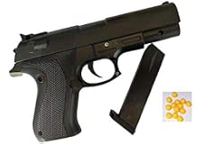 ToyWorld PUBG Hand Gun (Pistol) Without Brief Case Toy Gun for Kids with 7-10 Pieces Plastic Bullets - Black