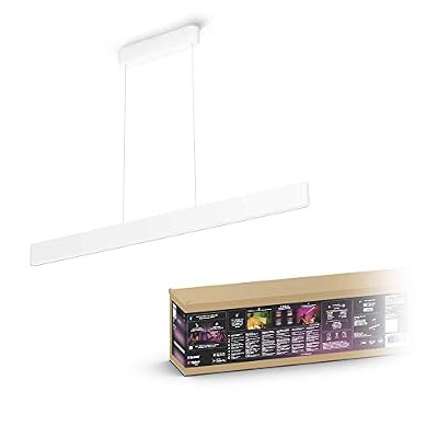Philips Hue White & Color Ambiance Suspension Ensis, Compatible Bluetooth 39 W, Fonctionne avec Alexa - Pack de 2