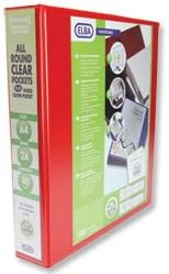 Brand New. Emgee Leverless Arch Binder PVC 2 Ring Size 40mm Red A4 Ref 520292 [Pack 5]