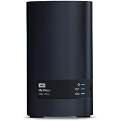 WD My Cloud EX2 Ultra - Unidad de Almacenamiento en Red de 8 TB con Dos Compartimentos, Raid, sincronización de Archivos, transmisión, Servidor Multimedia