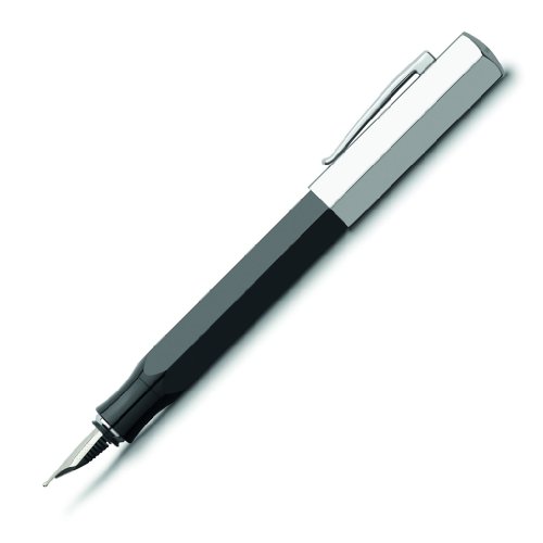 Faber-Castell Ondoro Strong Black 1pc (S) – Pen (Black, Chrome, White, Strong, 1 pc (S))