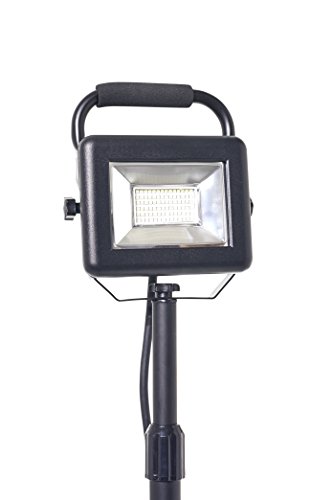 Northpoint PRO-Line LED Baustrahler Arbeitsstrahler 30W 3000 Lumen mit höhenverstellbaren Stativ inklusive Tragegriff und 2 rückseitigen Steckdosen Arbeitsleuchte Werkstattleuchte Arbeitslampe Flutlichtstrahler Fluter - 4