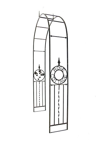 CLP Metall-Rosenbogen COTTAGE, Eisen pulverbeschichtet, Höhe 240 cm, Breite 137 cm, Tiefe 36 cm bronze - 9