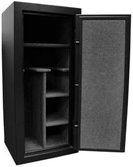 Homak HS50121160 16-Gun Mechanical Combination Lock Fire Resistant Steel Safe, Black, 11.29-Cubic Feet