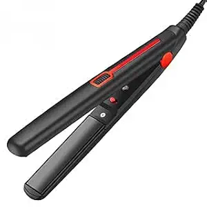 Dizaraa Straightener with SilkProtect Technology Ceramic Plates? Hair Straightener Crimper With 120 to 230 Degrees Temperature Control Styling Machine For Women And Men (Black)