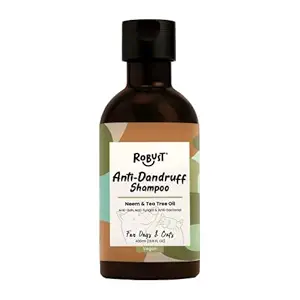 Robust Anti Dandruff Shampoo (100% Vegan) | Anti-Itch, Anti-fungal & Anti-Bacterial | for Dogs and Cats | with Neem & Tea Tree Oil (400ml)