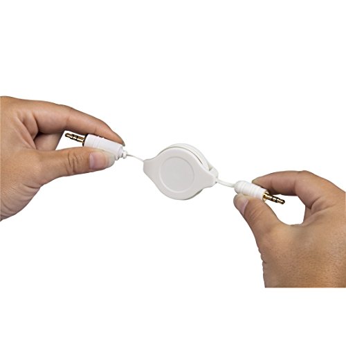 Hama Roll-Up Audiokabel (Mini-Phone Stecker, Stereo, 3,5 mm Klinke, 110 cm Kabellänge) weiß - 2