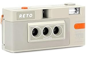 RETO 3D Classic White – 3D Camera – Mursa Masa Effect – 3D Photo – Alternative to Nishika N8000 and Nimslo 3D