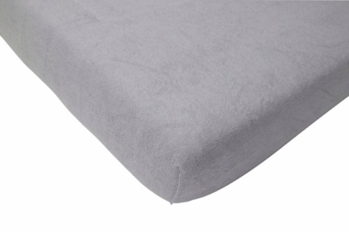 Jollein Fitted Sheet Terry Cloth (75 x 150 cm, Grey)