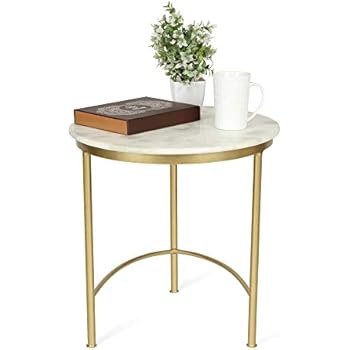 Tavolino Rotondo 3 Livelli ZEXVIDA Stile Vintage – 40x40x55 Cm, Piano In Rovere, Gambe In Metallo Nero, Per Soggiorno, Camera, Balcone