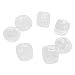 Baoblae Pack of 7 Engraved Clear Quartz Reiki Chakra Healing Crystal Cubes Stone Gemstone RS.990.00