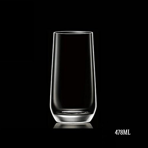 DELICATEWNN 4PCS 6PCS Whiskey Glasses Heat-resistant Round Lead-free Creative Drinking Glass Juice Cup Beer Mug