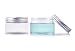 2PCS 100ml 3.4oz Empty Refillable Plastic Clear Wide Mouthed Jar Bottle Box with Liner and Screw Aluminium Cap Cosmetic Makeup Facial Mask Cream Packaging Jar Pot Container
