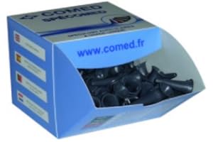 SHARKDAD Spéculums auriculaires à usage unique 4 mm noir / boîte de 250