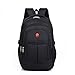 Produktbild WQING Laptop Rucksack Geschäftsreisen Casual Rucksack Wasserdicht Schule Computer Tasche Arbeitsrucksack Schwarz,20Inches
