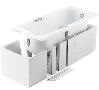 EXCLUSIVE LINE® Rechteck-Badewanne QUADRO 180×80 cm mit TOP Wannenträger SUPER SET! - 4