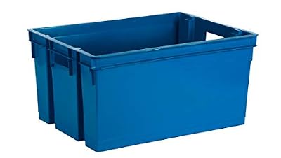 EDA 10927 B.MI BAC MANUTENTION 50L, polypropylène, Bleu minéral, Dim. : 56 x 41 x 29,5 cm