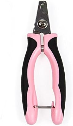 HORIZONTAL Professional Pet Nail Clippers Trimmers Scissors for Small to Medium Dogs Cat Animal (Pink)
