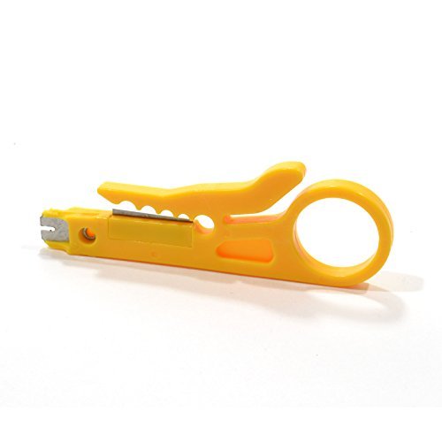 Punch Down UTP Cable Cutter Stripper Herramienta IDC Red Amarillo