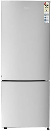 Haier 320 L 2 Star Inverter Frost-Free Double Door Refrigerator (HRB-3404BMS-E, Moon Silver,Bottom Freezer)