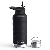 ☘ 【ACERO INOXIDABLE 18/8】Esta botella con aislamiento está hecha de acero inoxidable de calibre superior a 18/8
