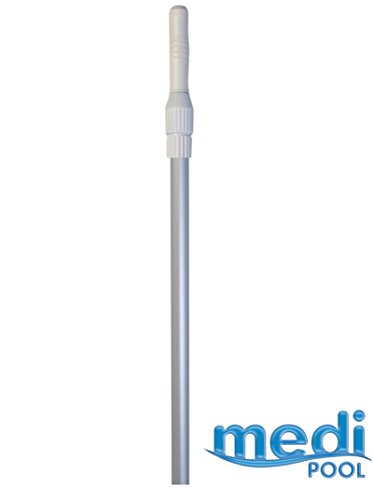 Teleskopstange aus Aluminium - 3 teilig, ausziehbar von 120 - 360 cm - Alu-Teleskopstange von mediPOOL - Hochwertige Teleskopstange aus Aluminium. Passend für alle Bodensauger, Bürsten und Kescher