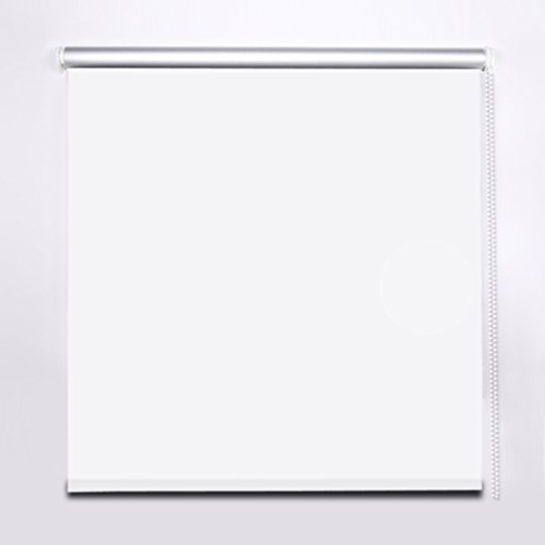 SHINY HOME® Verdunklungsrollo Lichtblick Klemmrollo 100x230cm Fensterrollo Sonnenschutzrollo Klemmfix ohne Bohren inkl Klemmträger Weiß - 2