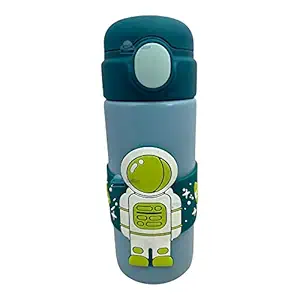 FunBlast Astronaut Theme Hot and Cold Water Bottle for Kids - Insulated SS316 Bottle, Kids Water Bottle -Double Walled Vacuum Insulated Stainless Steel Bottle (500 ML)