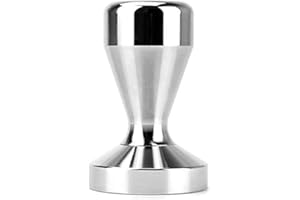 YIQI Manomissione caffè, Pressa caffè espresso Acciaio inossidabile Argento Colore 51mm Manomissione manufatti per caffetteria