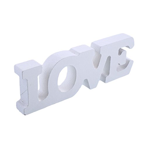 Auntwhale Wooden Letter LOVE Table Top Freestanding Sign Centerpiece