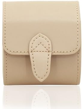 Friedrich|23, Uhrenrolle, Für 1 Uhr, Echtleder, 8,5 x 7 x 9,5 cm, Druckknopf, Cordoba, Beige, 26390-8