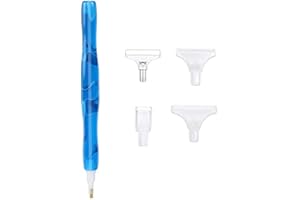 MenYiYDS Penna in resina Penna per pittura con diamante fai-da-te Accessori e strumenti, 4 stili Penna per trapano Testine di ricambio Penna a punto per pittura con diamante 5D (blu)