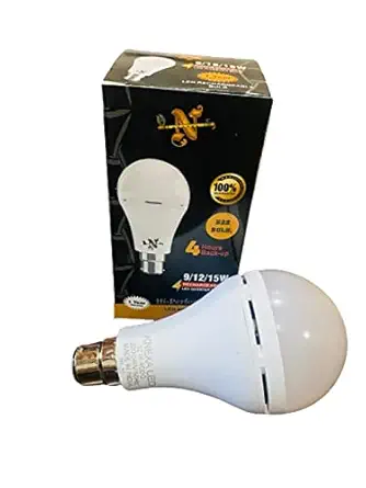 Knexa 12 Watt Rechargeable/ Battery/ Inverter Bulb