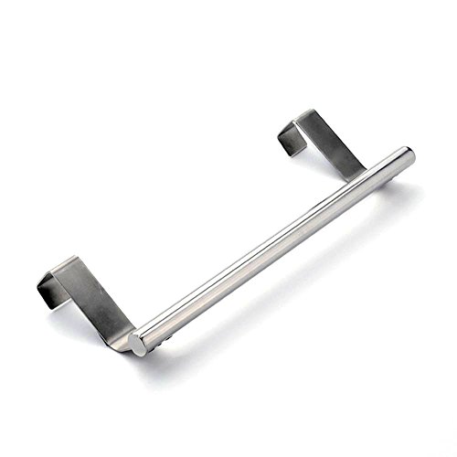 Preisvergleich Produktbild zanasta Handtuchhalter Edelstahl Küche Bad für Türen / Handtuch Küchentuch Halter, Silber