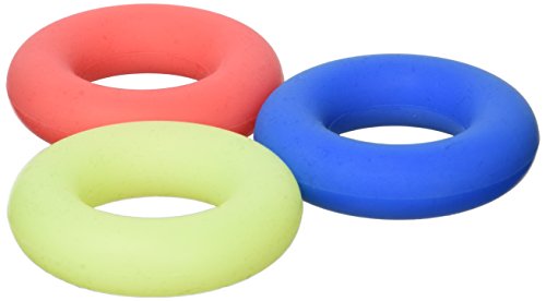 UVISTAR Handtrainer Ring Silikon, Hand Grip Trainer Strengthener, 3er-Fingertrainer Set, Fingertrainer Klettern, Unterarmtrainer