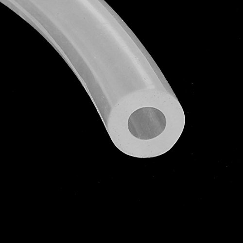 sourcingmap® 4mm x 8mm Silikon Lebensmittel Qualität Rohr Bier Wasser Luft Schlauch Rohr 1 Meter - 2
