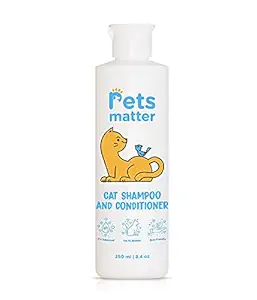 Petsmatter Cat Shampoo with Conditioner |Antifungal Persian Himalayan Cat Shampoo Prevents Hairfall - 250ml