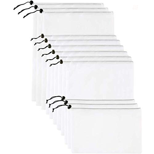 Stone TH Bolsas Reutilizables, 12pcs Lavable Bolsas Reutilizables Compra Ecologicas para Verduras, Fruta, Juguetes (3*S+6*M+3*L)